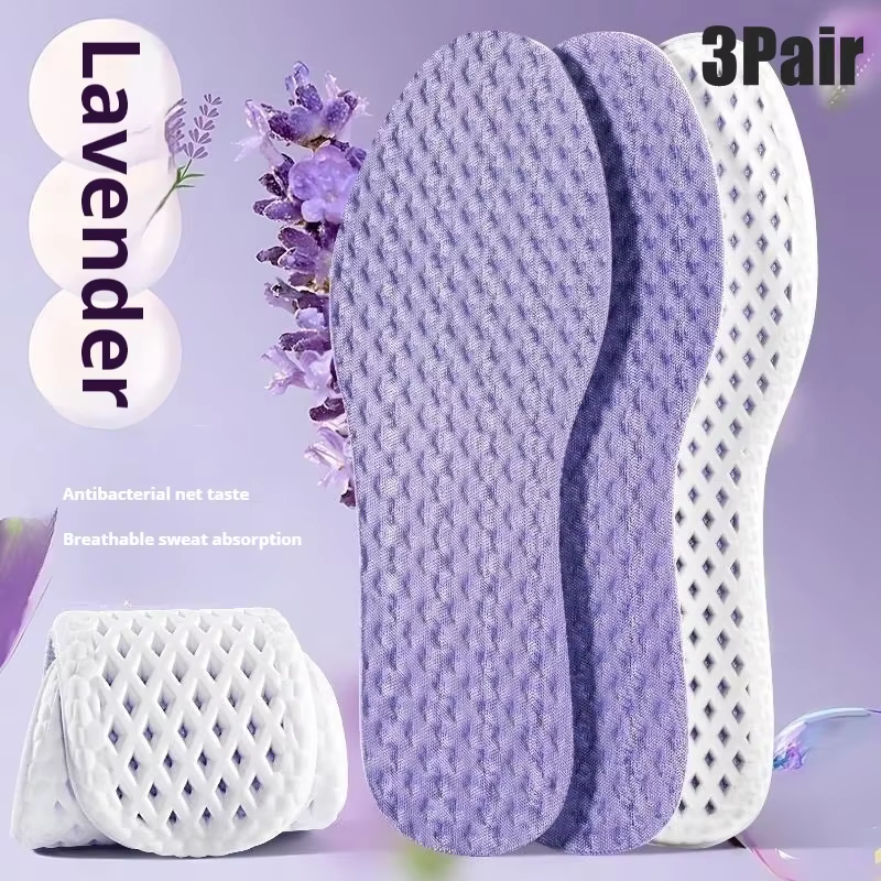 3 paires de semelles intérieures de sport pour la course à pied, respirantes et absorbantes, avec mo