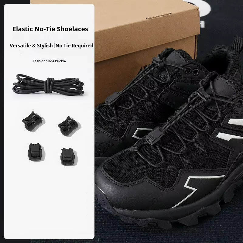 Lacets élastiques sans nœud avec boucle à dégagement rapide, lacets paresseux ajustables pour la ran