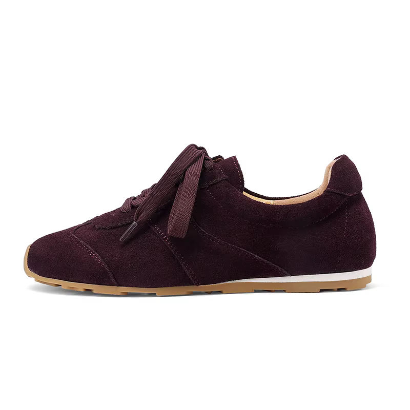 SmallHut nouvelle tendance Patchwork baskets Nature vache daim 2026 printemps femmes à lacets violet