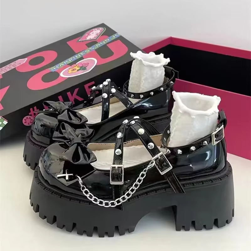 2025 nouvelles Chaussures pour femmes lanières de cheville femmes pompes plate-forme femmes arcs en