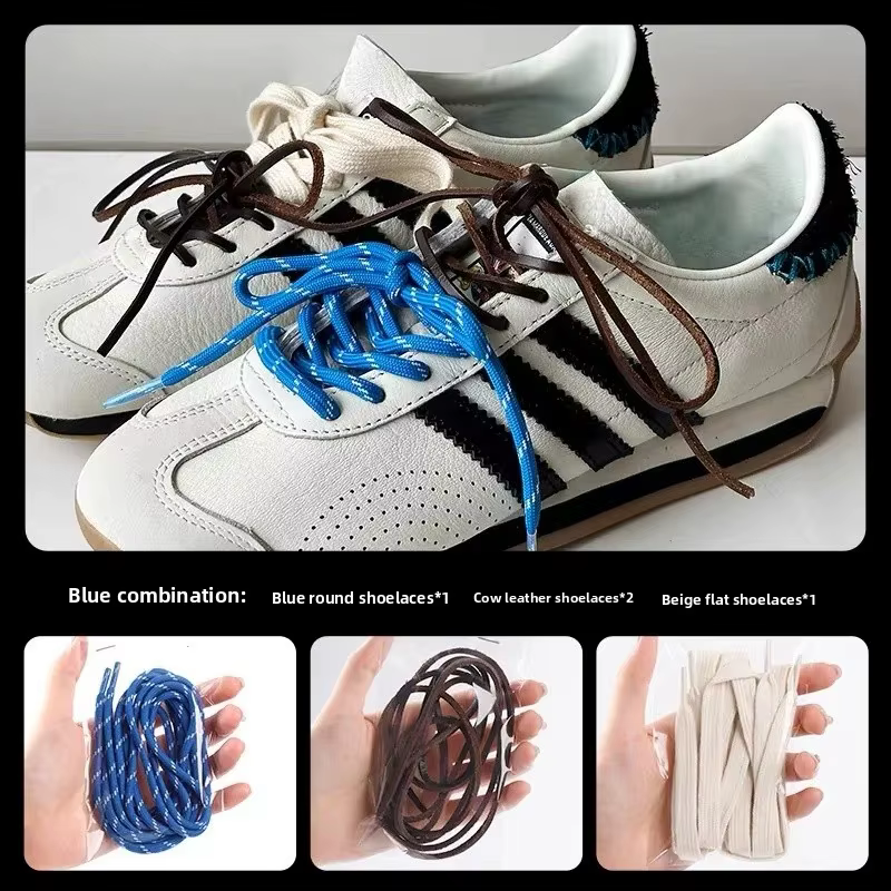 Chaussures à fond épais avec Collision de couleur, sangles en cuir à pois ronds, chaussures nouées à