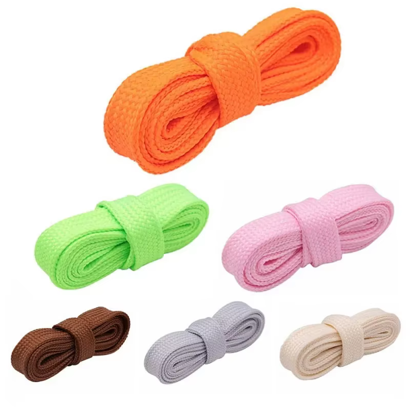 Coolstring Extra large 18mm de largeur Double couche gros lacets cordon couleur unie lacets plats gr