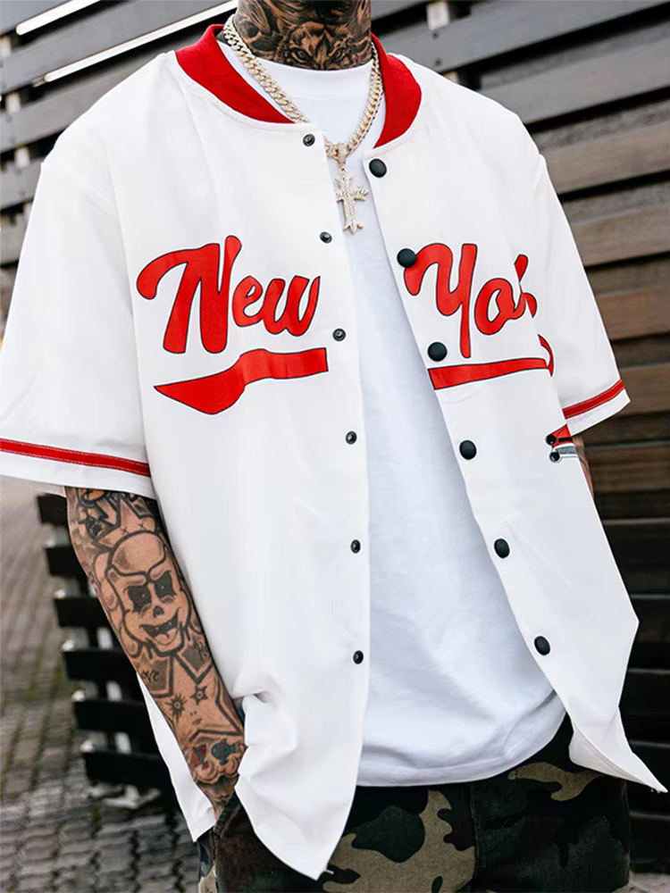 Chemise surdimensionnée Hip Hop pour hommes, imprimé graphique, manches courtes, haut ample, Streetw