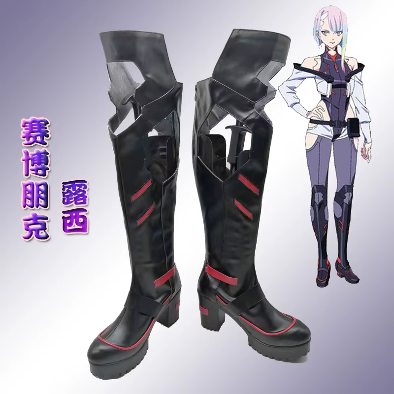 Anime nouveau Lucy cyberpunk cosplay Edgerunners Lucy cosplay chaussures Lucy bottes Halloween perfo