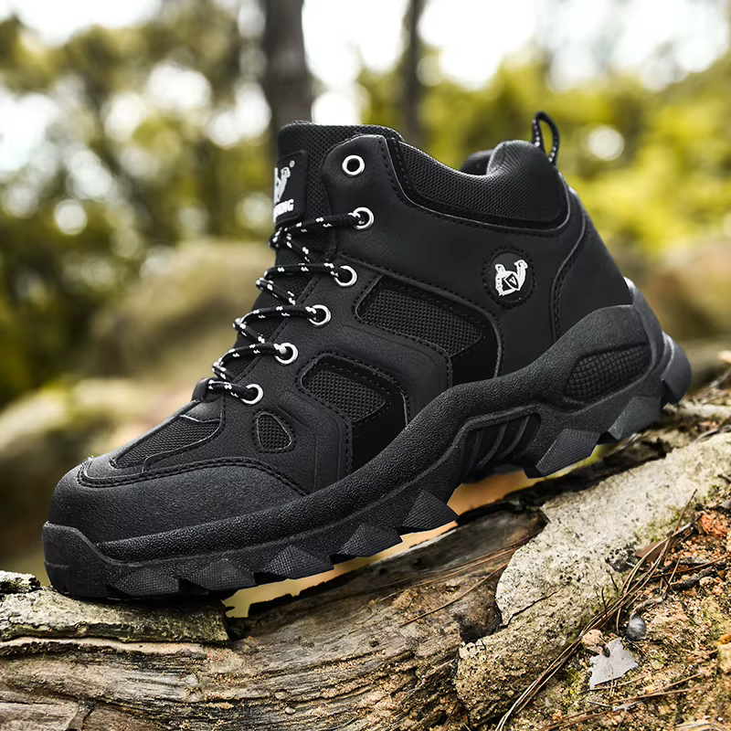 Grande taille hiver chaussures de randonnée hommes neige chaude fourrure cuir bottes de randonnée Co