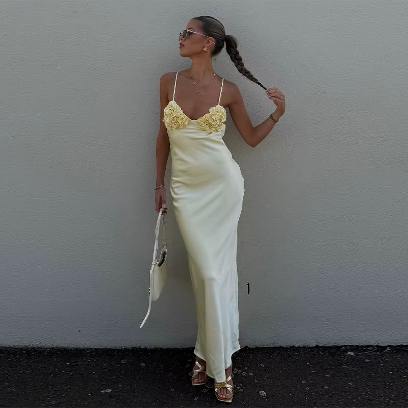 Robe imprimée florale pour femme, élégante, col carré, sans manches, taille cintrée, jupe courte tra