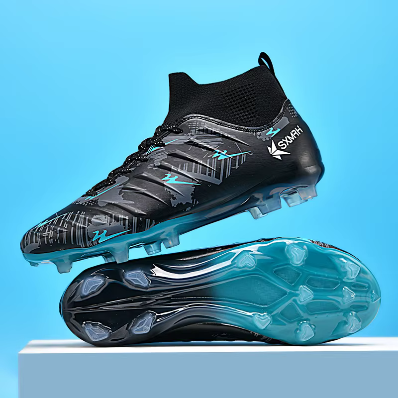 Chaussures de football à crampons longs AG pour hommes Genuine Double Star, chaussures de match et d