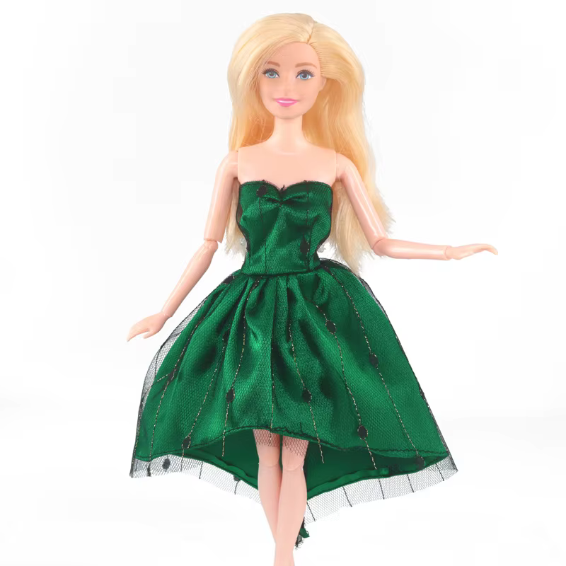 Robe de poupée Barbie rose pour filles, 30cm, 1 pièce, accessoires, vêtements, défilé de mode, Style