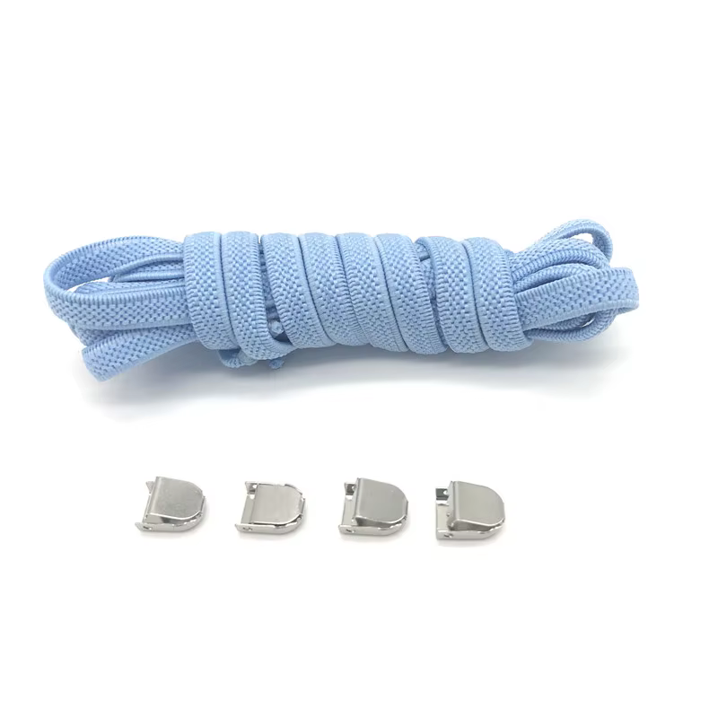 Lacets de chaussures sans cravate lacets élastiques baskets lacets plats sans attaches lacet rapide 