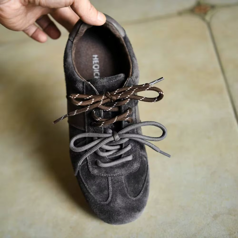 Chaussures de sport rétro à semelle épaisse pour femmes, chaussures Dequn à talon compensé, conforta