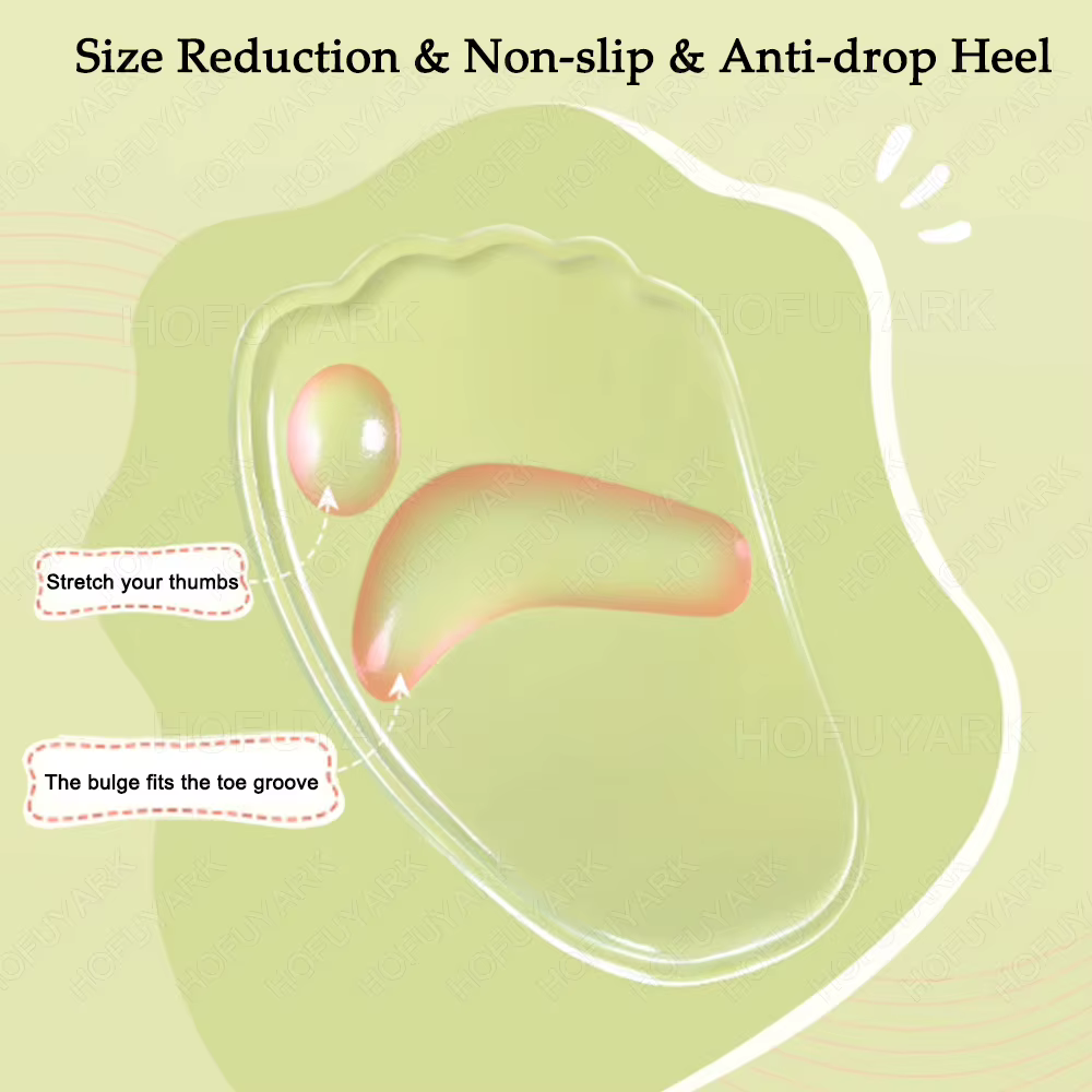 6 pièces Silicone Metatarsien Pieds Pads pour Chaussures Semelles Antidérapantes Gel Avant-pied Pads