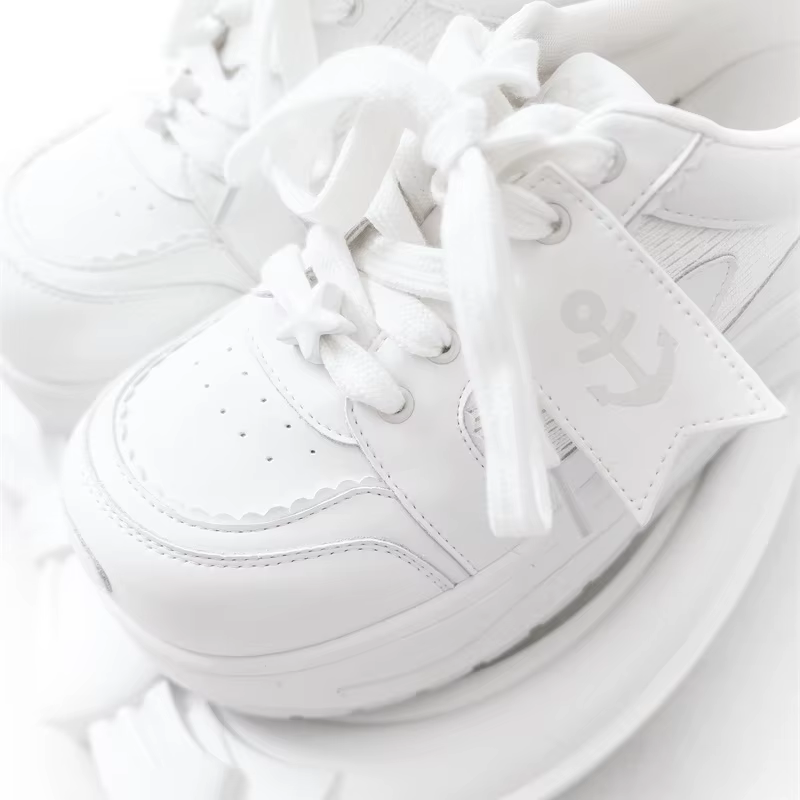 Navy Run Gururu Original marin Style chaussures simples été Lolita filles baskets à semelles épaisse