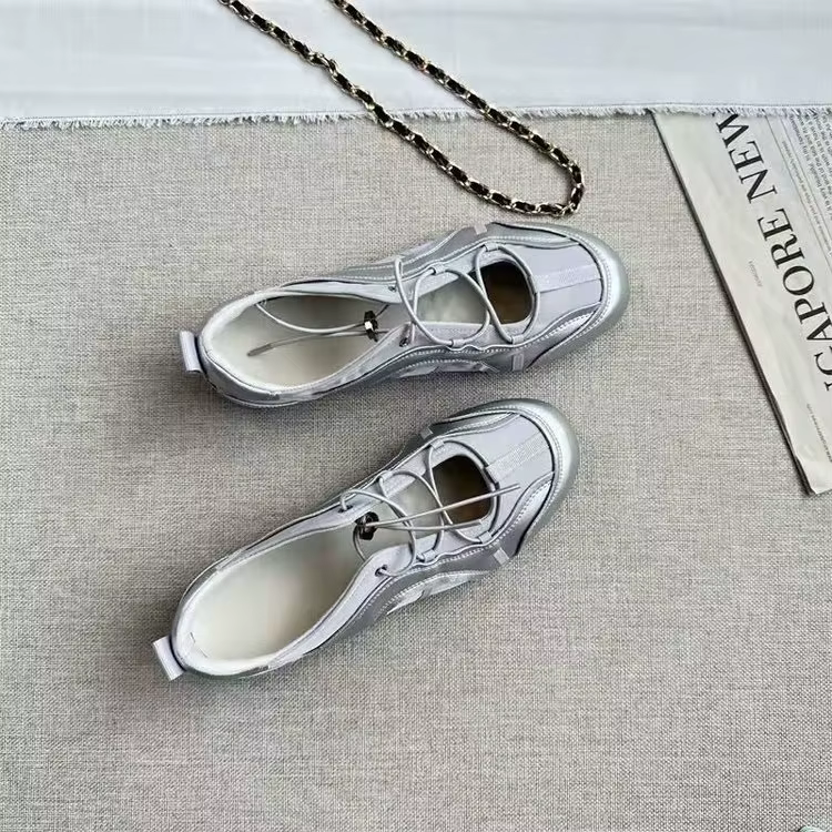 Chaussures de sport style ballet pour femmes, printemps-été, Mary Jane, talon plat, confortables, re