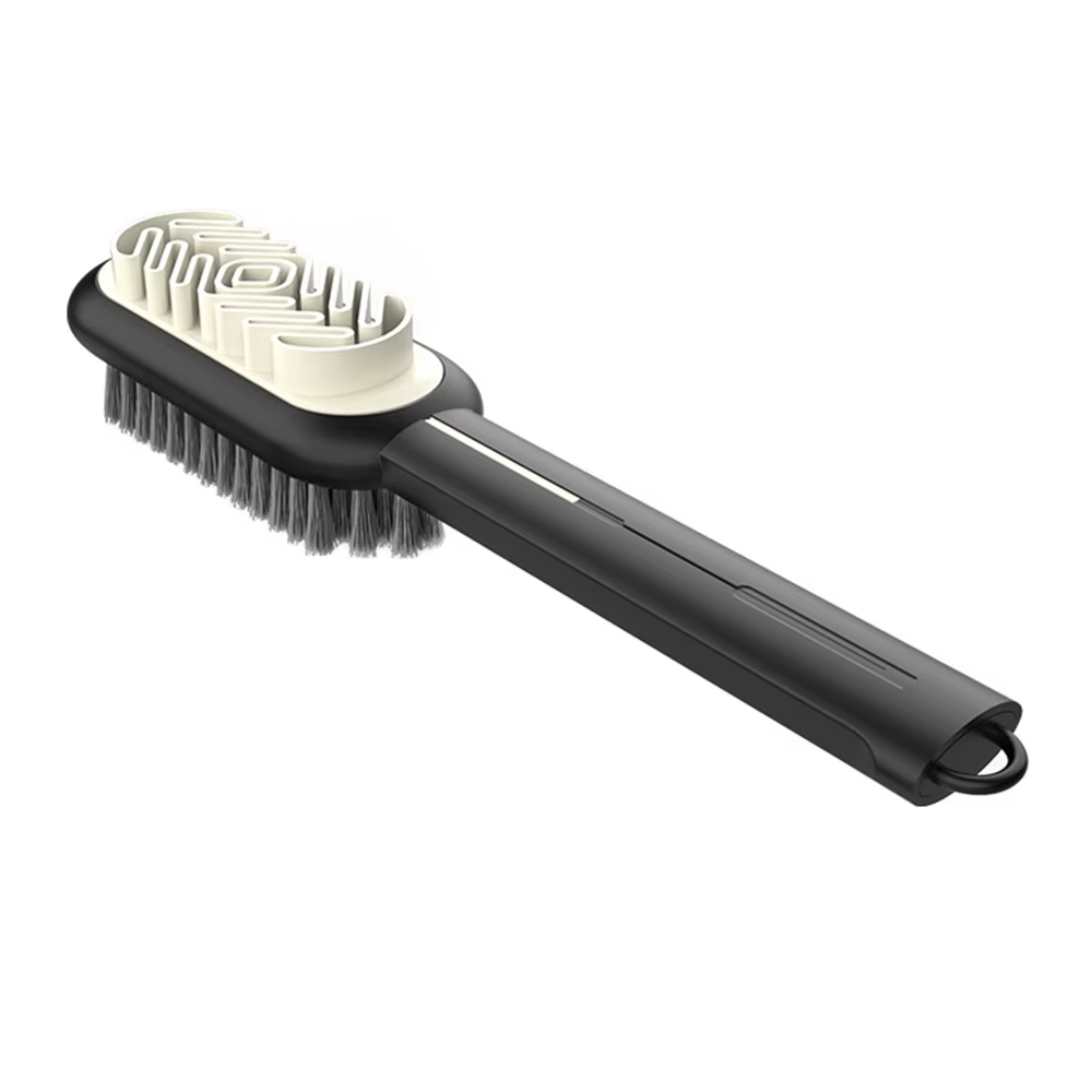 Brosse de nettoyage en daim à manche Long à 2 côtés, brosse à chaussures, nettoyeur de baskets, chau
