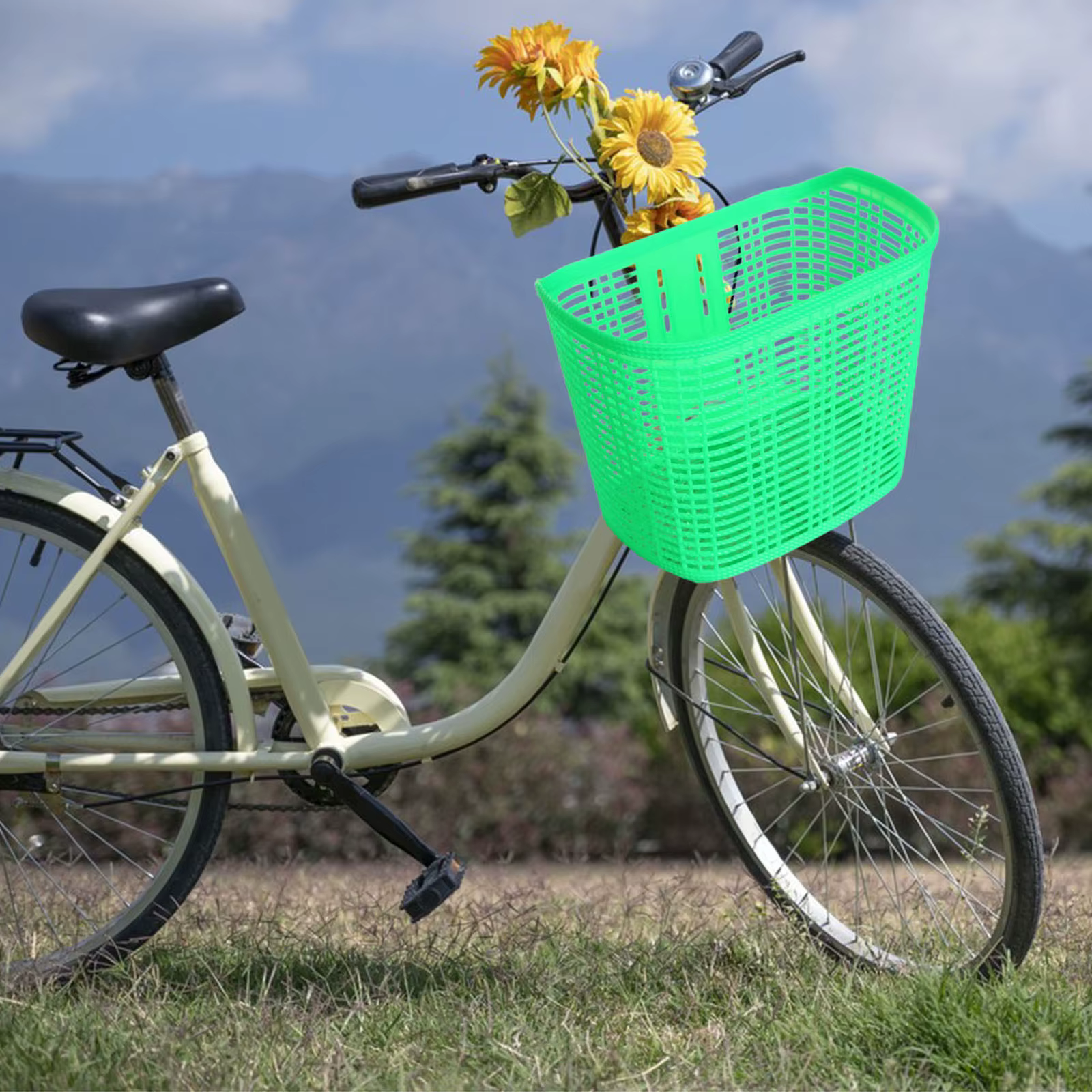 Panier de vélo pour enfants et adultes, panier avant de vélo, porte-animaux, grande boîte de rangement pour Camping, épicerie