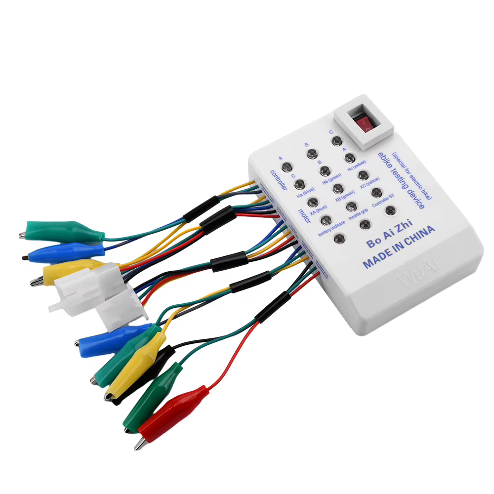 Testeur de réparation pour véhicules électriques et scooters, détecteur de moteur sans balais et contrôleur Hall 24V/36V/48V/60V/72V pour vélos électriques