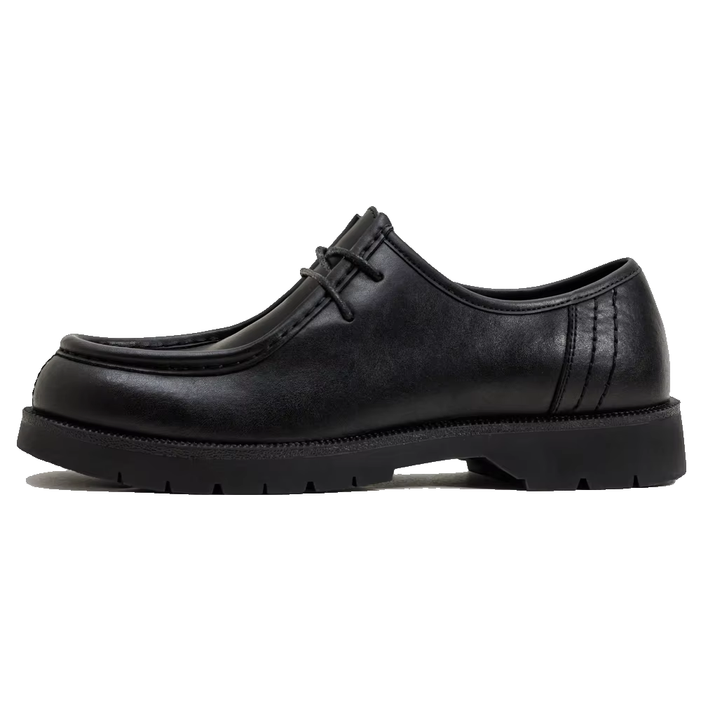 Chaussures Derby vintage noires pour hommes Maden
