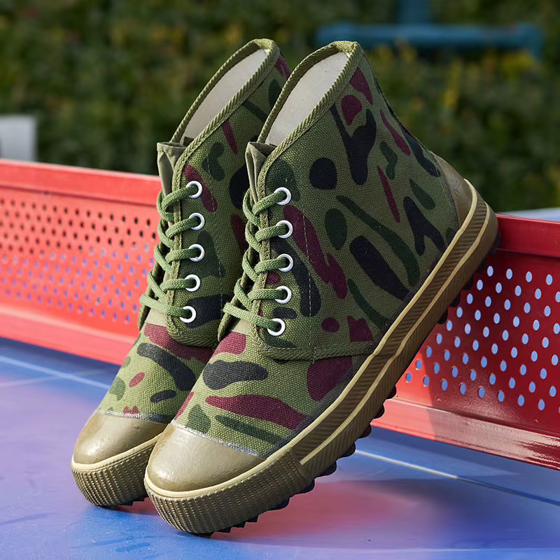 Jiefang-Chaussures d'extérieur en caoutchouc pour hommes et femmes