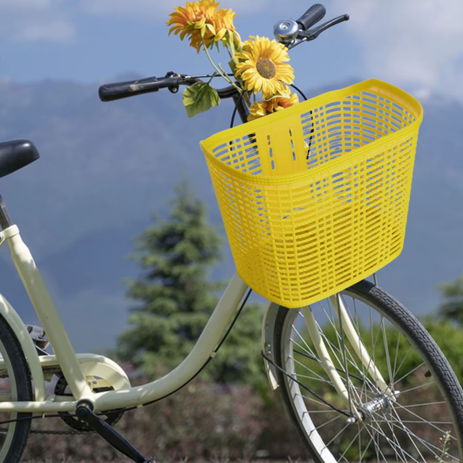 Panier de vélo pour enfants et adultes, panier avant de vélo, porte-animaux, grande boîte de rangement pour Camping, épicerie