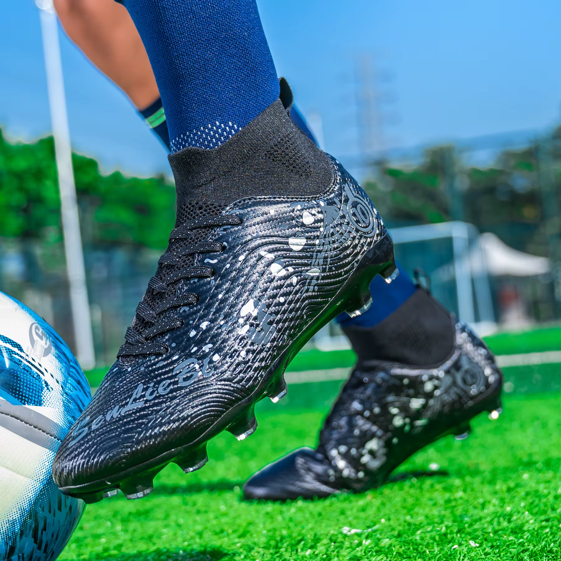 Chaussures de football AG/TF à tige haute
