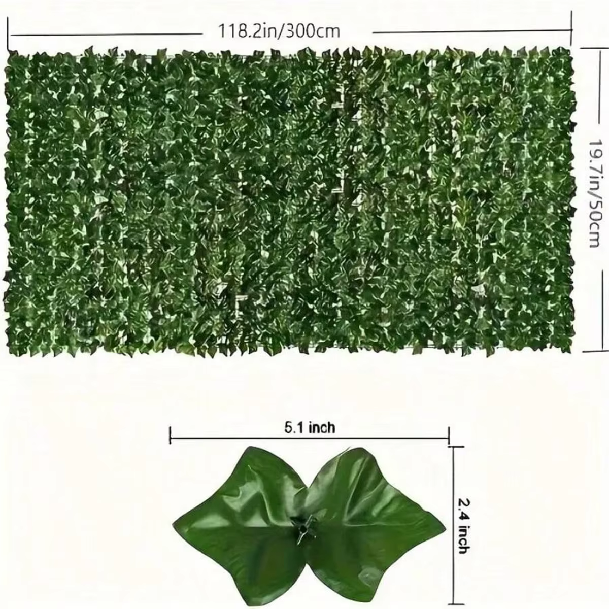 Écran mural de clôture de confidentialité de lierre artificiel, fond en plastique vert résistant aux UV pour Patio, balcon, jardin, arrière-cour, intérieur et extérieur