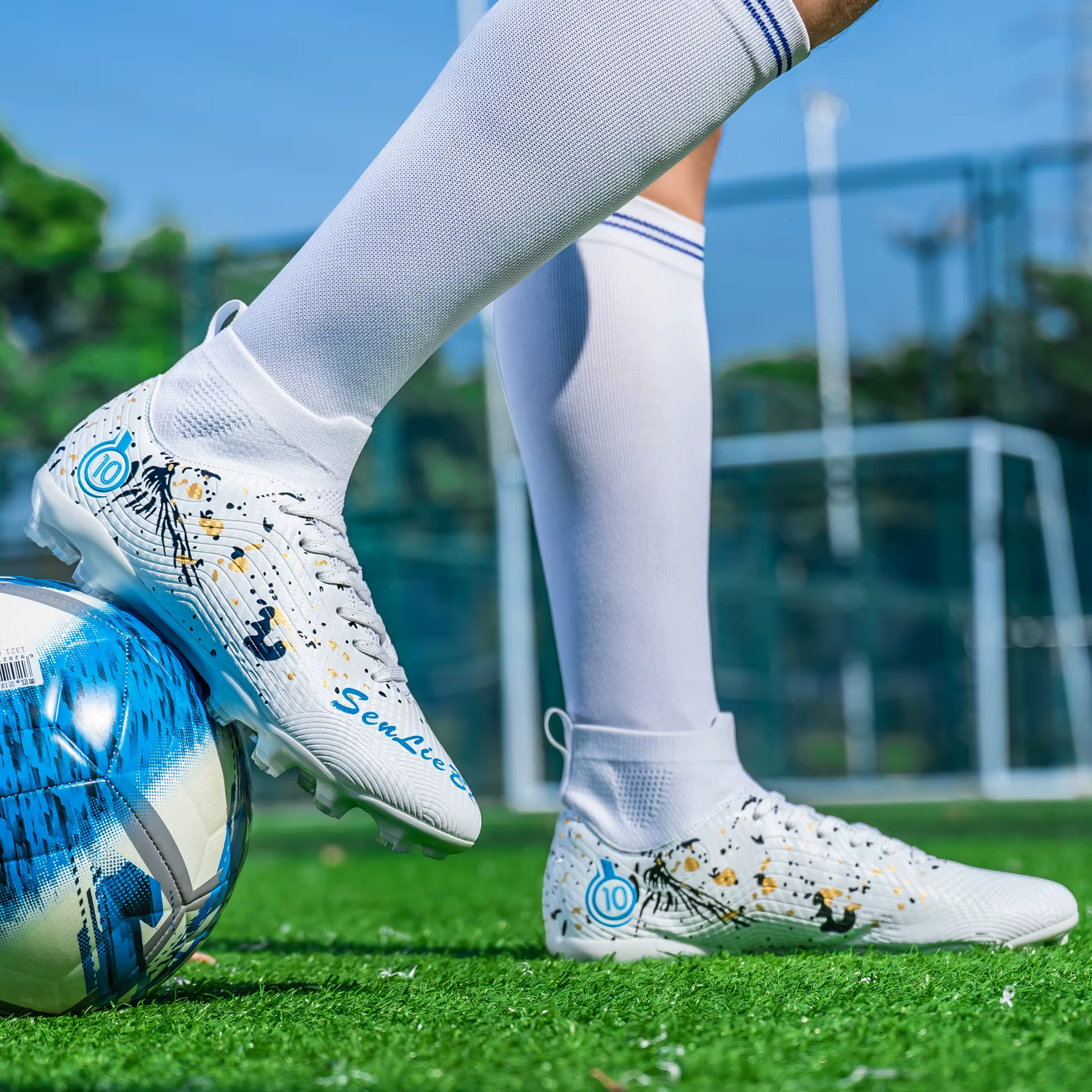 Chaussures de football AG/TF à tige haute