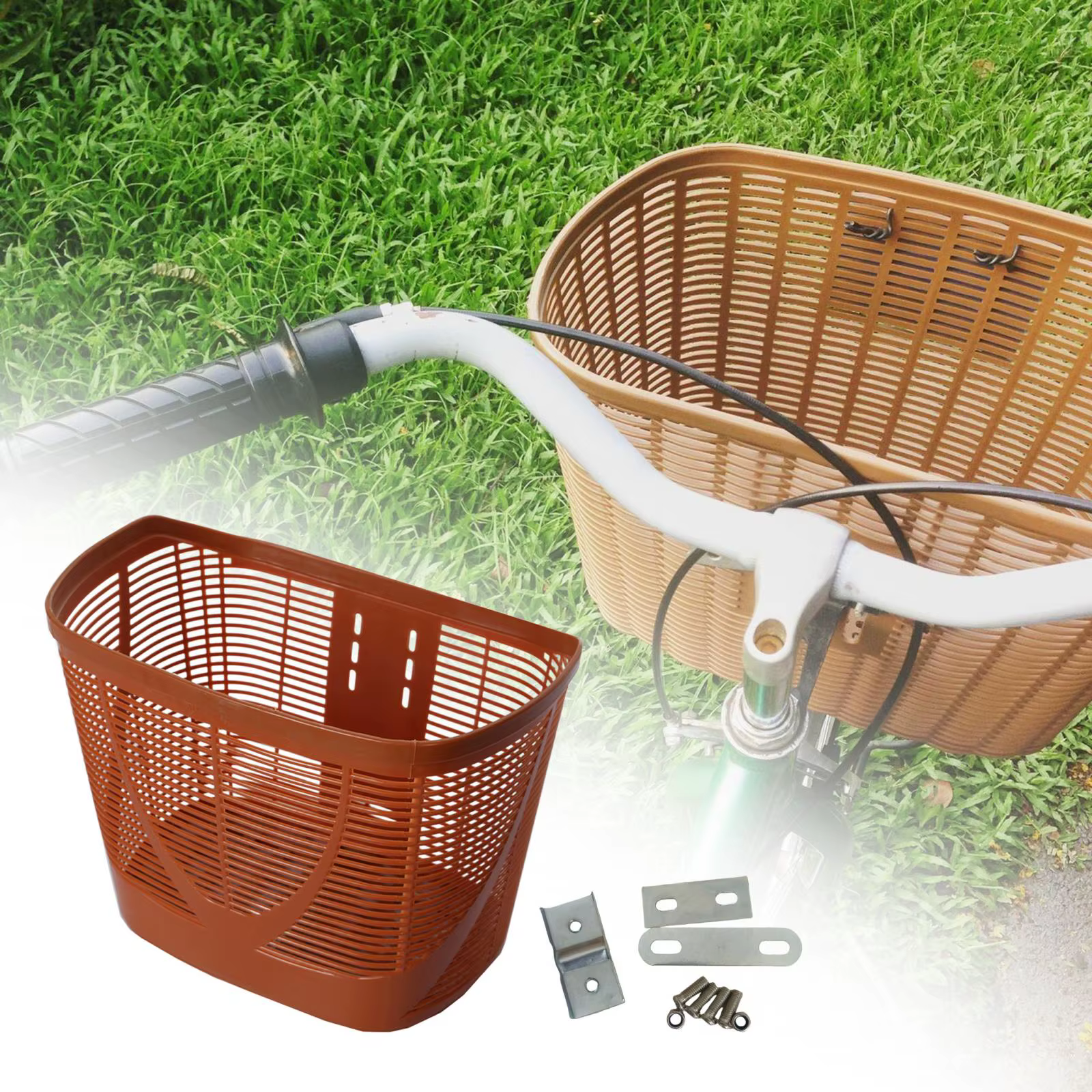 Panier de vélo pour enfants et adultes, panier avant de vélo, porte-animaux, grande boîte de rangement pour Camping, épicerie