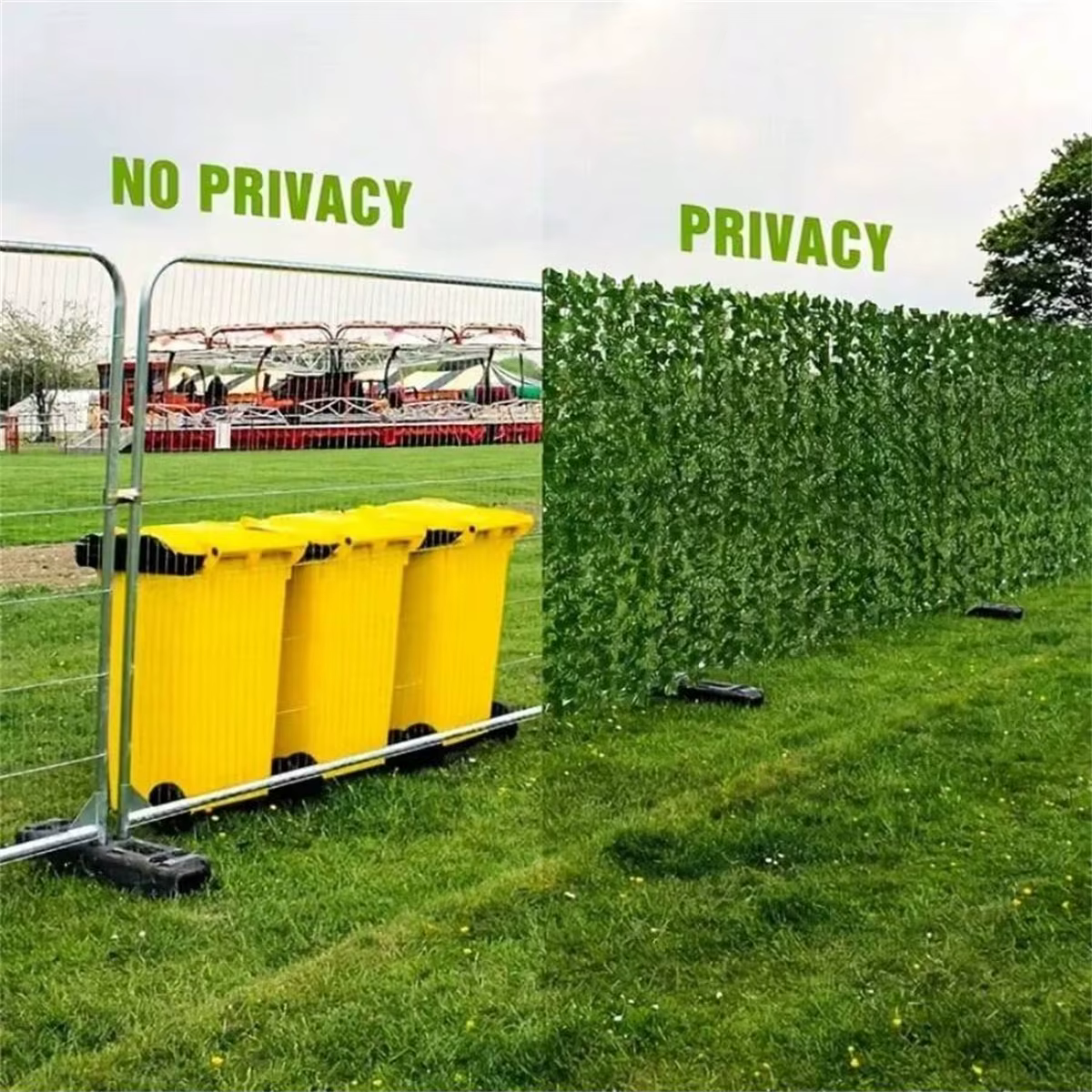 Écran mural de clôture de confidentialité de lierre artificiel, fond en plastique vert résistant aux UV pour Patio, balcon, jardin, arrière-cour, intérieur et extérieur