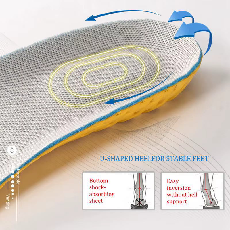 Semelles intérieures en mousse à mémoire de forme pour chaussures