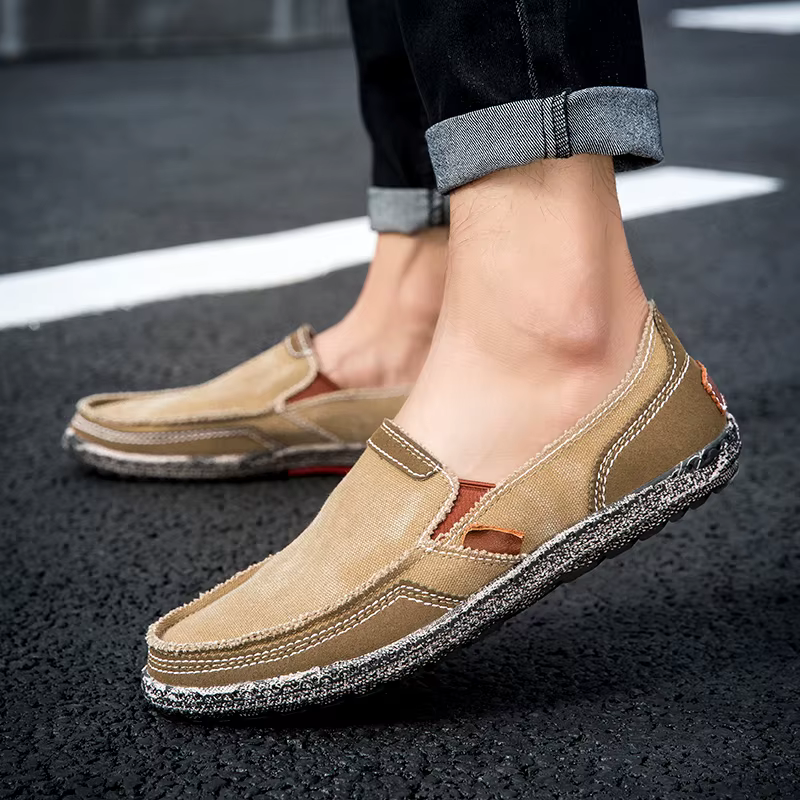 Mocassins en Toile pour Homme