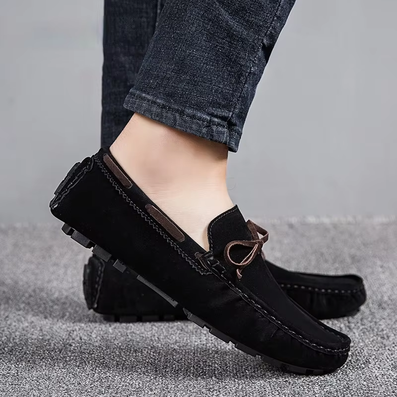 2025 hommes mocassin gris marron noir mocassins
