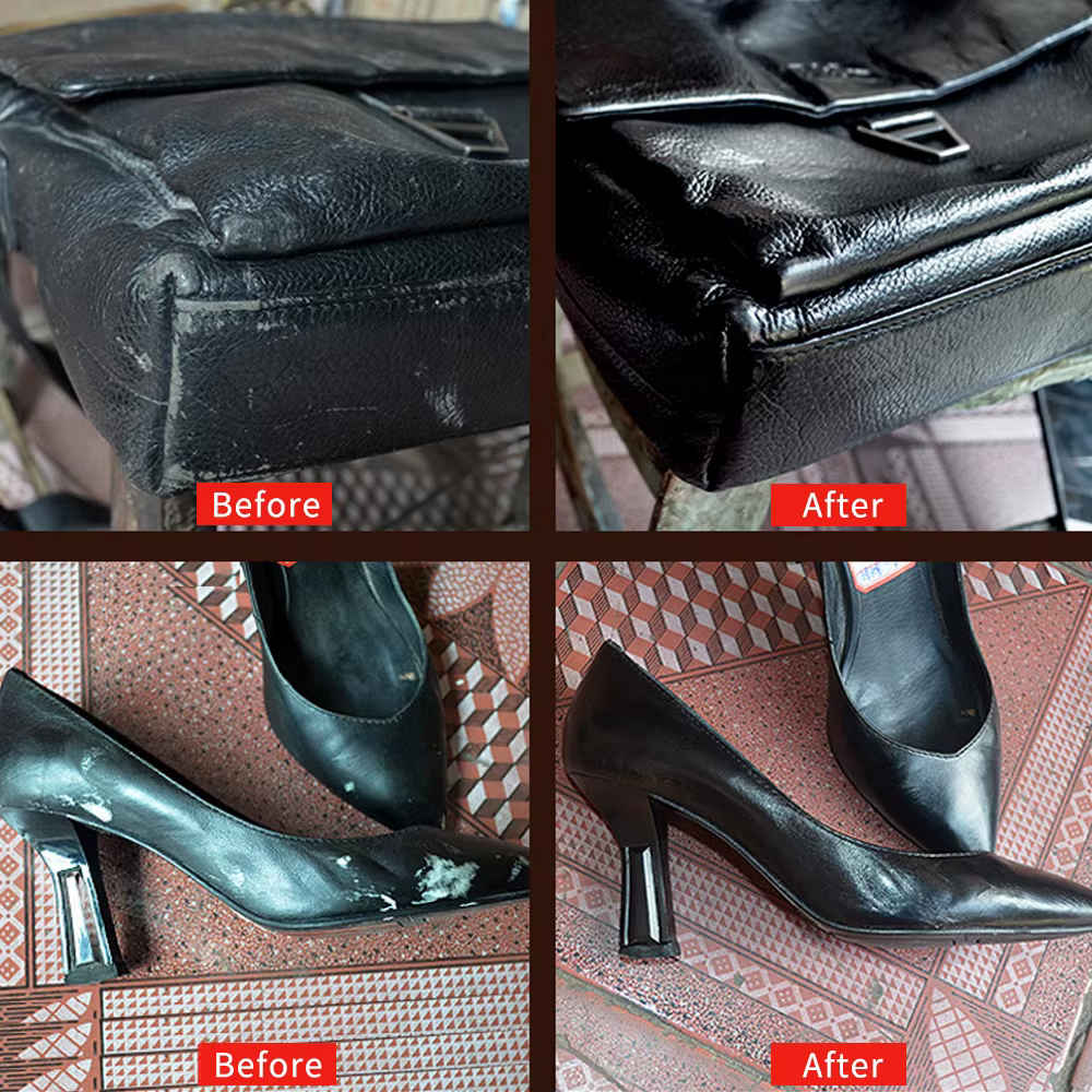 Peinture pour cuir, crème pour chaussures