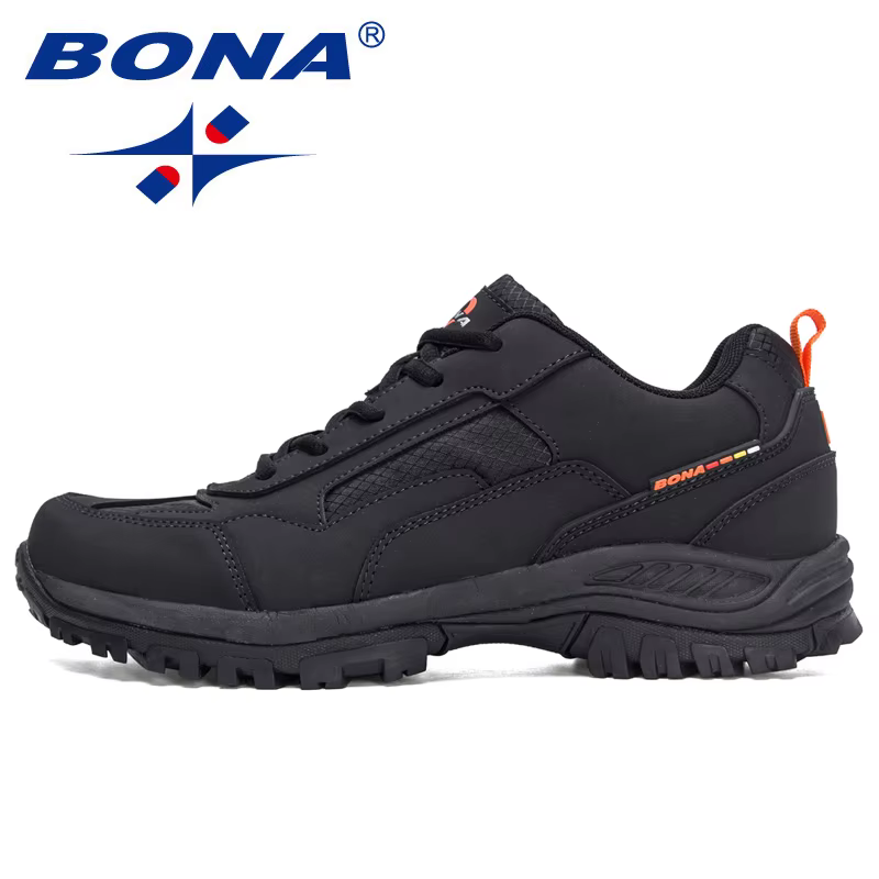 BONA nouveaux créateurs antidérapant résistant à l'usure respirant chaussures de randonnée hommes en plein air de haute qualité Jogging marche chaussure Mansculino