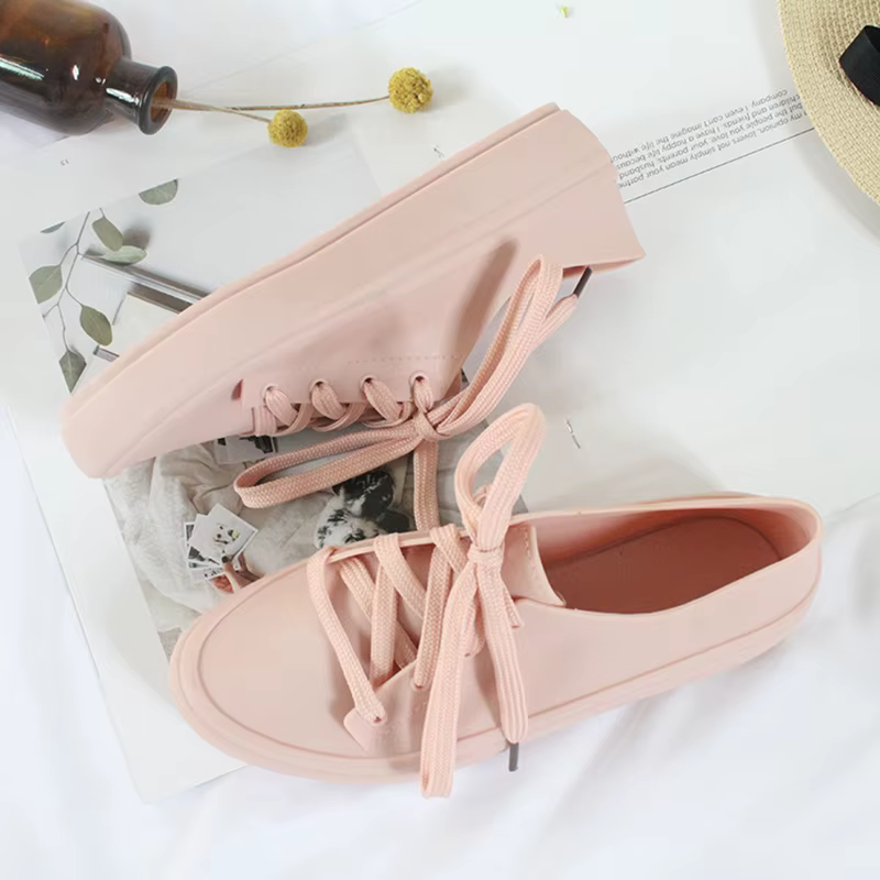 Chaussures Plates à Lacets Décontractées pour Femme