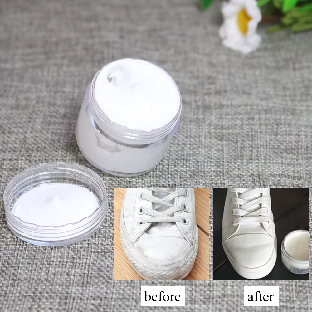 Peinture pour chaussures en cuir blanc
