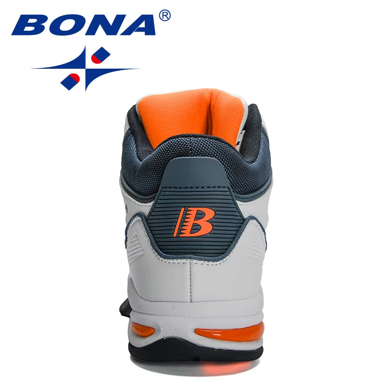 BONA nouveaux créateurs marque chaussures de basket-ball professionnel hommes baskets hautes homme léger confortable