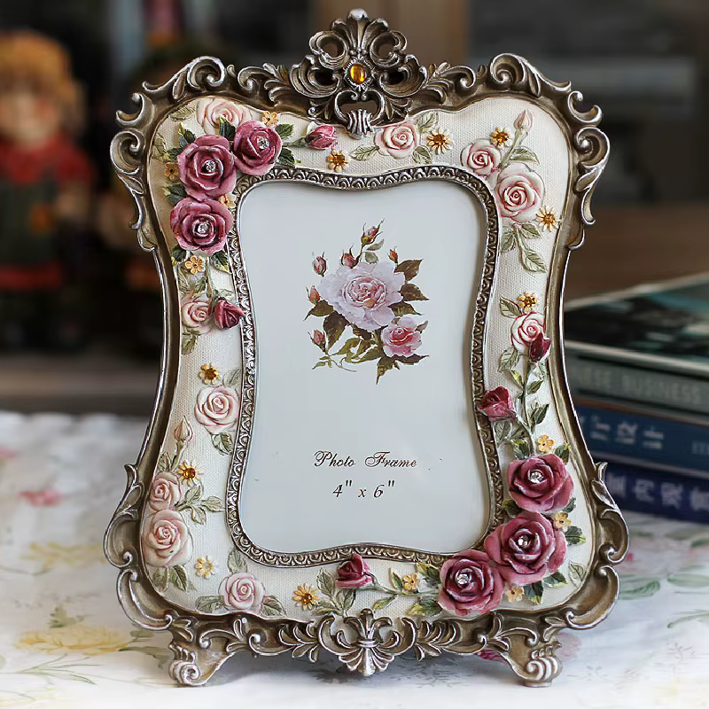 Cadre photo de luxe en résine de style rustique américain