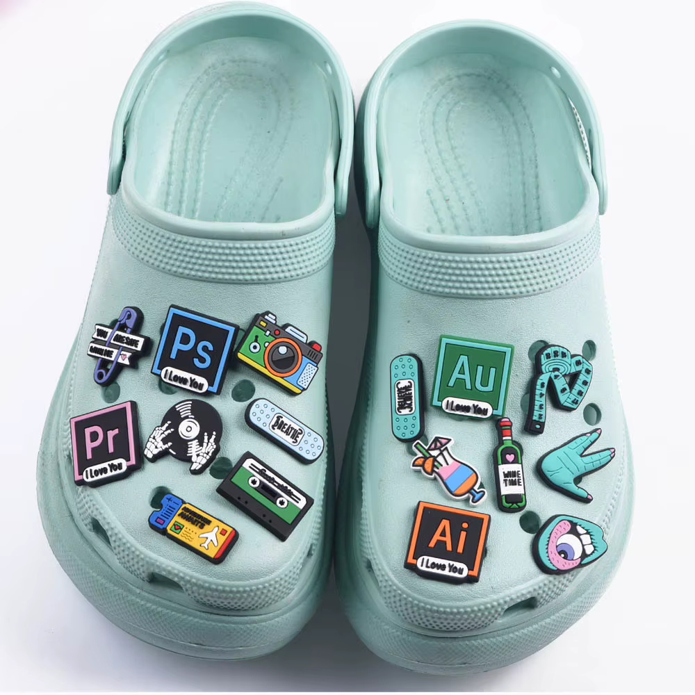 Breloques de chaussures CD de musique