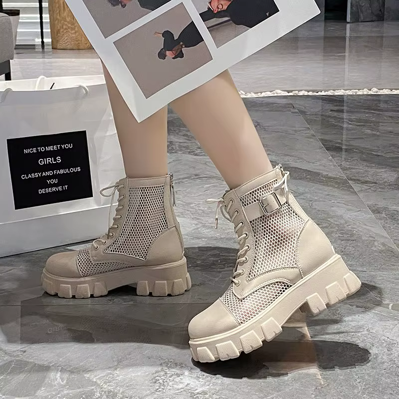 AphFête ta-Bottes Respirantes à Semelle Optique pour Femme