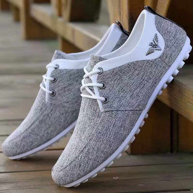 Chaussures en toile légères à lacets pour hommes