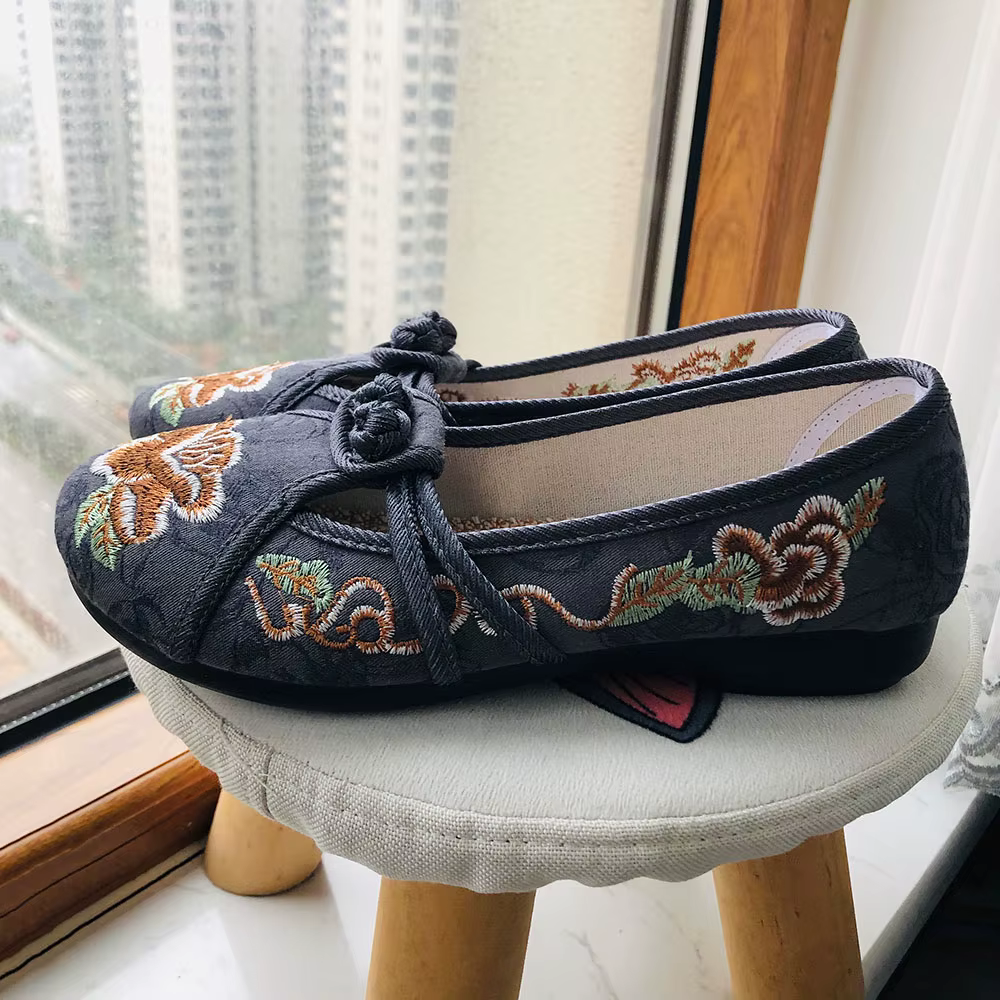 Veowalk-Mocassins en tissu de coton doux pour femmes