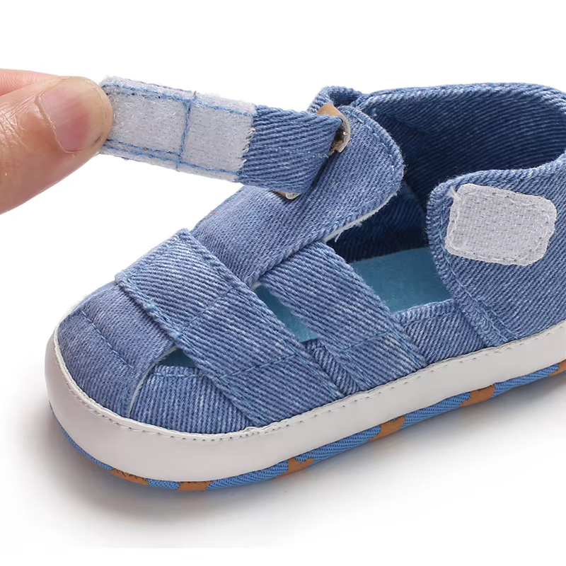 Chaussures en toile coordonnantes à semelle souple pour bébé garçon et fille