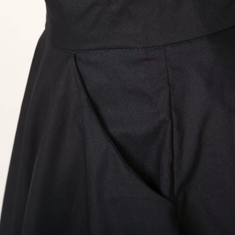 Jupes mi-longues en coton pour danse Rockabilly, vêtements de fête pour femmes, tenue de Club, cercle complet, Long patineur, noir, rouge, années 1950, 4xl, 2025