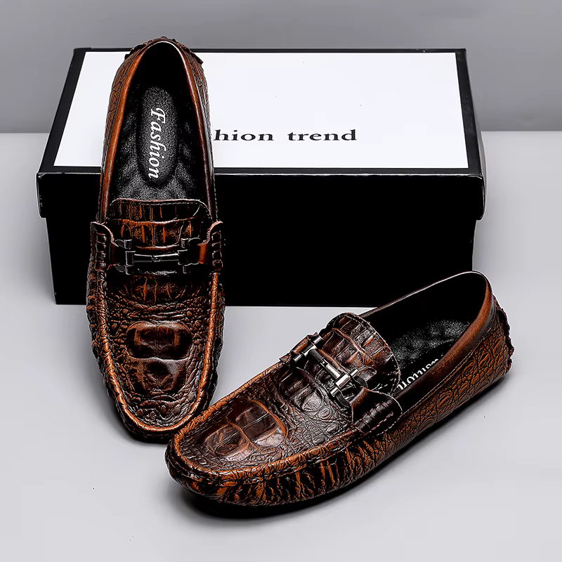 Mocassins en cuir pour hommes