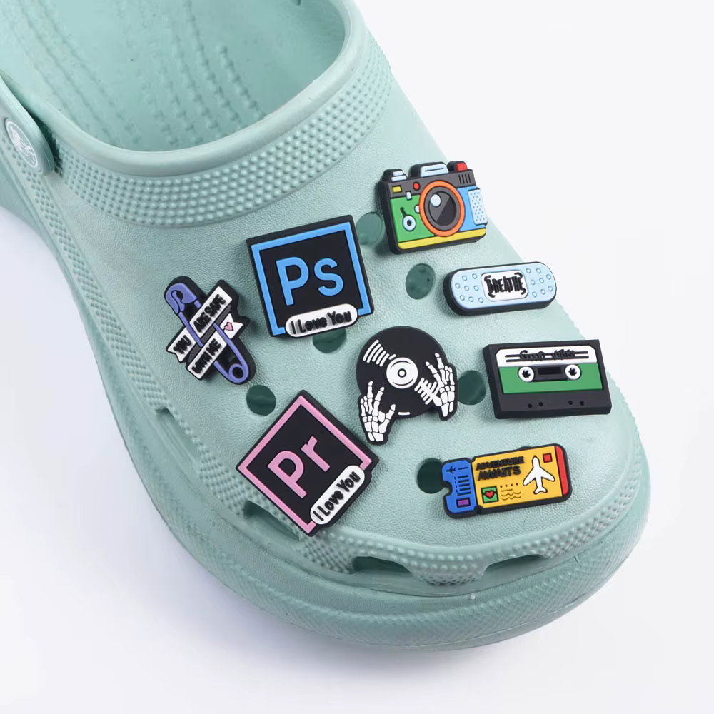 Breloques de chaussures CD de musique