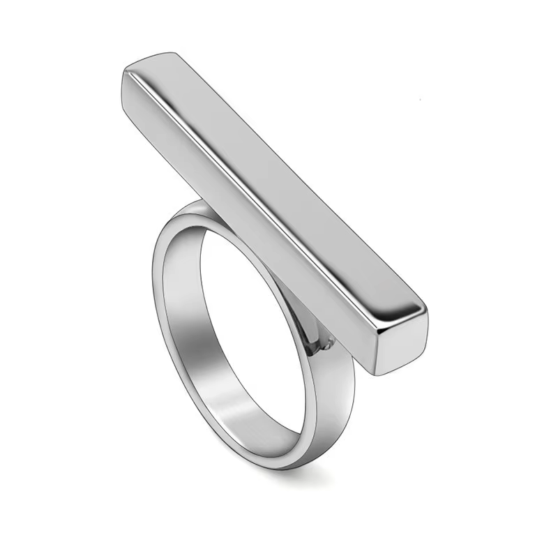 Bague personnalisée pour hommes et femmes, couleur argent, en acier inoxydable, O-ring, bandes de mariage, bijoux antirouille, Simple, populaire, 3 Styles