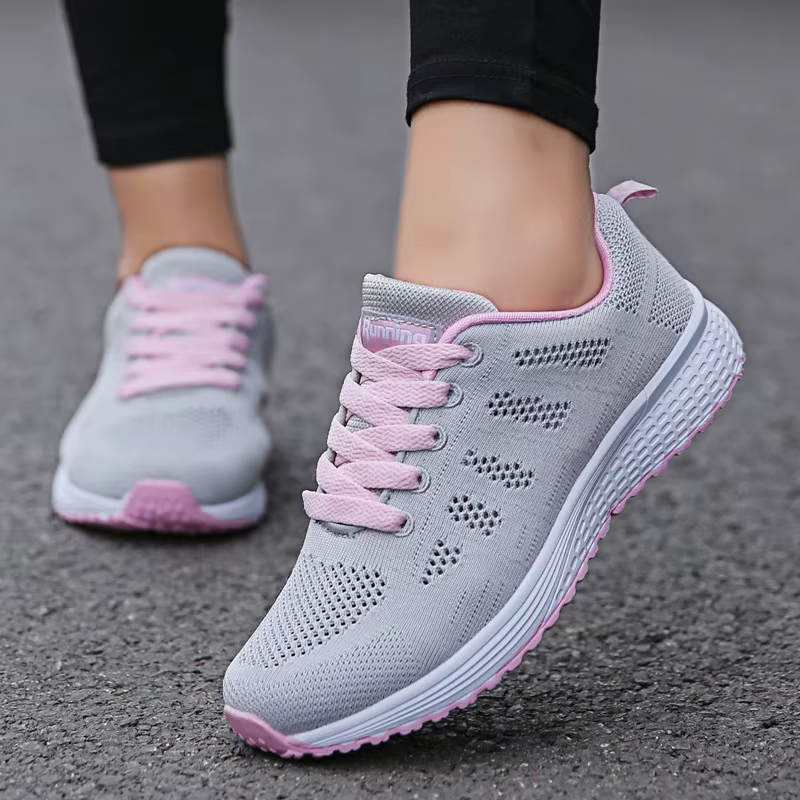Femmes chaussures décontractées mode respirant marche maille