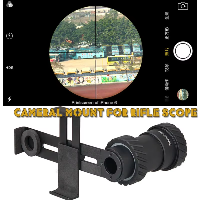 Accessoires de chasse, support de lunette de visée noir pour téléphone, pour la chasse et le tir, accessoire de chasse HS33-0202