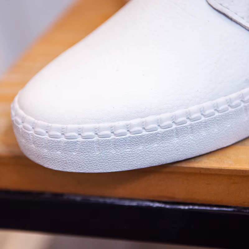 Femmes baskets blanches couleur unie Style de base tout Match dame chaussures talon plat en cuir souple à lacets bonne qualité filles chaussure noir