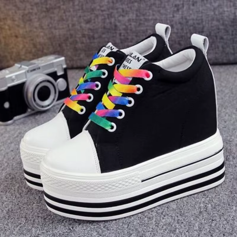 Nouvelles Chaussures Décontractées Femme 2026 à Talon Compensé de 12 cm